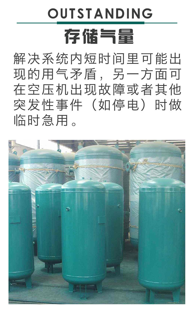空压机储气罐系列储气量